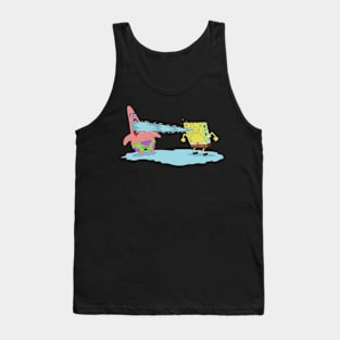 Crying Spongebob and Patrick Tank Top